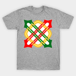 Red, Green & Gold Merlin's Knot T-Shirt